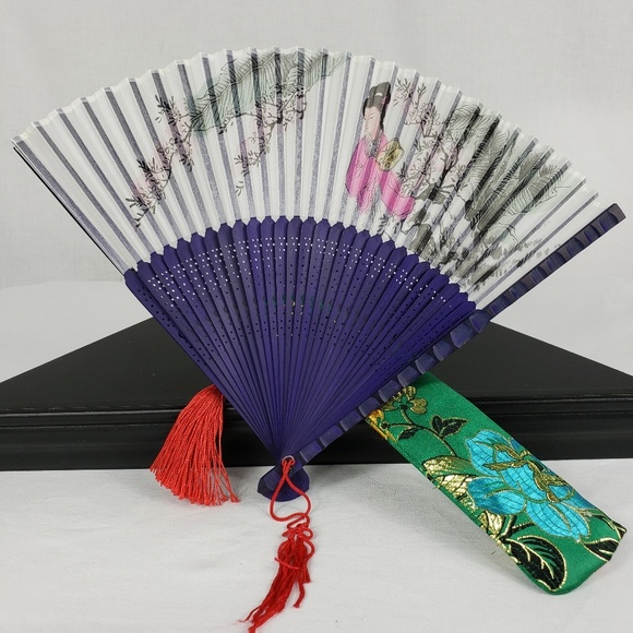 Accessories - Asian Silk Folding Fan